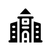 corporation glyph icon. Strong and solid icon for websites and mobile apps. vector