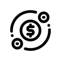 economy cycle line icon. Clean and minimalist icon for websites and mobile apps. vector