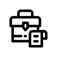 work history line icon. Clean and minimalist icon for websites and mobile apps. vector