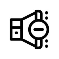 volume down line icon. Clean and minimalist icon for websites and mobile apps. vector