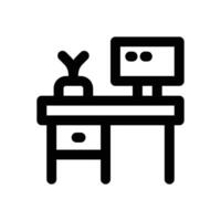 workspace line icon. Clean and minimalist icon for websites and mobile apps. vector