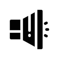 sound glyph icon. Strong and solid icon for websites and mobile apps. vector