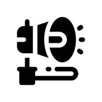 spotlight glyph icon. Strong and solid icon for websites and mobile apps. vector