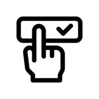 subscribe line icon. Clean and minimalist icon for websites, mobile apps, presentations, and logos. Fully scalable and customizable for any project. vector