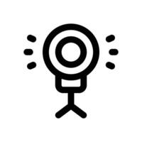 ring light line icon. Clean and minimalist icon for websites and mobile apps. vector