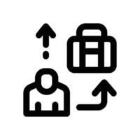 job promotion line icon. Clean and minimalist icon for websites and mobile apps. vector