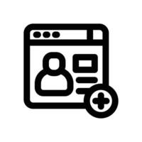 new account line icon. Clean and minimalist icon for websites, mobile apps, presentations, and logos. Fully scalable and customizable for any project. vector