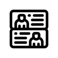 profile line icon. Clean and minimalist icon for websites and mobile apps. vector
