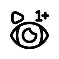 viewers line icon. Clean and minimalist icon for websites, mobile apps, presentations, and logos. Fully scalable and customizable for any project. vector