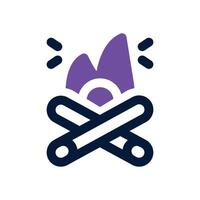 bonfire dual tone icon. Sleek and modern icon for websites and mobile apps. vector