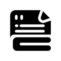 blanket glyph icon. Strong and solid icon for websites and mobile apps. vector