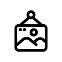art painting line icon. Clean and minimalist icon for websites and mobile apps. vector
