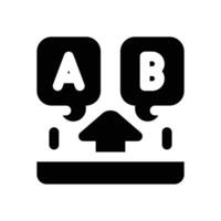 selection glyph icon. Strong and solid icon for websites and mobile apps. vector