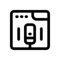 podcast platform line icon. Clean and minimalist icon for websites and mobile apps. vector