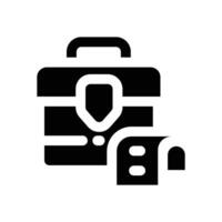 work history glyph icon. Strong and solid icon for websites and mobile apps. vector