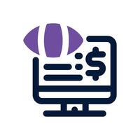 financial monitoring duotone icon. Sleek and modern icon for websites, mobile apps, marketing materials, and corporate design. Fully scalable and ready to use. vector