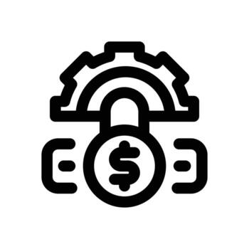 fixed line icon. Clean and minimalist icon for websites, mobile apps, presentations, and logos. Fully scalable and customizable for any project. vector