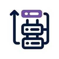workflow dual tone icon. Sleek and modern icon for websites and mobile apps. vector