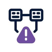 warning duotone icon. Sleek and modern icon for websites, mobile apps, marketing materials, and corporate design. Fully scalable and ready to use. vector