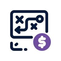 tactic dual tone icon. Sleek and modern icon for websites and mobile apps. vector