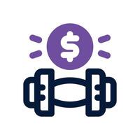 strength duotone icon. Sleek and modern icon for websites, mobile apps, marketing materials, and corporate design. Fully scalable and ready to use. vector