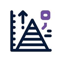 graph duotone icon. Sleek and modern icon for websites, mobile apps, marketing materials, and corporate design. Fully scalable and ready to use. vector