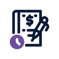 accrual duotone icon. Sleek and modern icon for websites, mobile apps, marketing materials, and corporate design. Fully scalable and ready to use. vector
