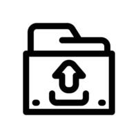 upload file line icon. Clean and minimalist icon for websites and mobile apps. vector