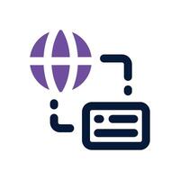 network duotone icon. Sleek and modern icon for websites, mobile apps, marketing materials, and corporate design. Fully scalable and ready to use. vector