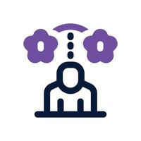 experience dual tone icon. Sleek and modern icon for websites and mobile apps. vector