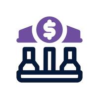 bank duotone icon. Sleek and modern icon for websites, mobile apps, marketing materials, and corporate design. Fully scalable and ready to use. vector
