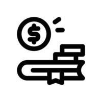 education cost line icon. Clean and minimalist icon for websites and mobile apps. vector