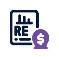retained earnings duotone icon. Sleek and modern icon for websites, mobile apps, marketing materials, and corporate design. Fully scalable and ready to use. vector