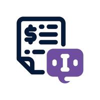 financial information duotone icon. Sleek and modern icon for websites, mobile apps, marketing materials, and corporate design. Fully scalable and ready to use. vector