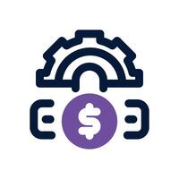 fixed dual tone icon. Sleek and modern icon for websites and mobile apps. vector