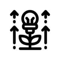 growth mindset line icon. Clean and minimalist icon for websites and mobile apps. vector