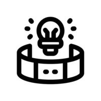 virtual reality line icon. Clean and minimalist icon for websites and mobile apps. vector