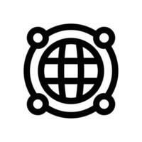 global line icon. Clean and minimalist icon for websites and mobile apps. vector