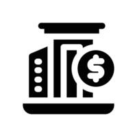 asset glyph icon. Strong and solid icon for websites, mobile interfaces, presentations, and visual branding. High quality and easy to edit. vector