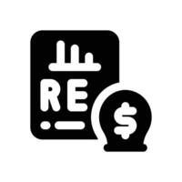 retained earnings glyph icon. Strong and solid icon for websites and mobile apps. vector