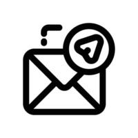 send mail line icon. Clean and minimalist icon for websites and mobile apps. vector