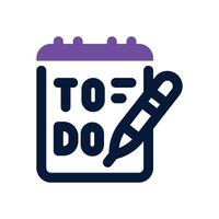 to do list duotone icon. Sleek and modern icon for websites, mobile apps, marketing materials, and corporate design. Fully scalable and ready to use. vector