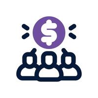 stakeholder duotone icon. Sleek and modern icon for websites, mobile apps, marketing materials, and corporate design. Fully scalable and ready to use. vector