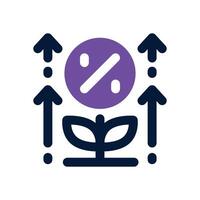investment duotone icon. Sleek and modern icon for websites, mobile apps, marketing materials, and corporate design. Fully scalable and ready to use. vector