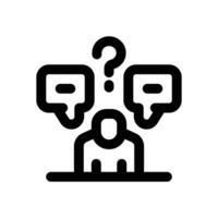 opinion line icon. Clean and minimalist icon for websites and mobile apps. vector