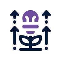 growth mindset dual tone icon. Sleek and modern icon for websites and mobile apps. vector