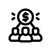stakeholder line icon. Clean and minimalist icon for websites, mobile apps, presentations, and logos. Fully scalable and customizable for any project. vector