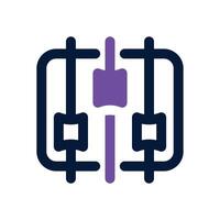 equalizer duotone icon. Sleek and modern icon for websites, mobile apps, marketing materials, and corporate design. Fully scalable and ready to use. vector