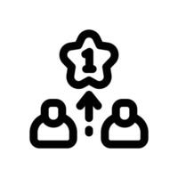 competition line icon. Clean and minimalist icon for websites, mobile apps, presentations, and logos. Fully scalable and customizable for any project. vector