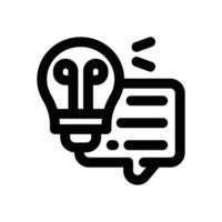 inspiration line icon. Clean and minimalist icon for websites and mobile apps. vector